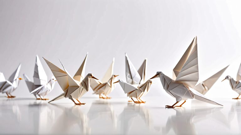 4k 3d origami wallpaper scaled