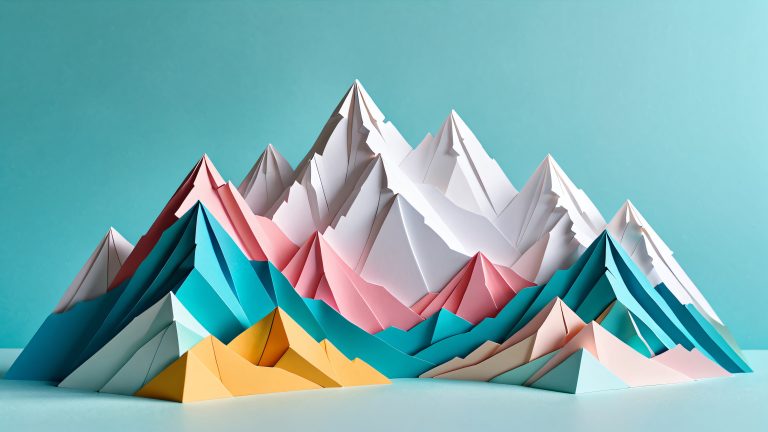 4k 3d papercraft wallpaper scaled