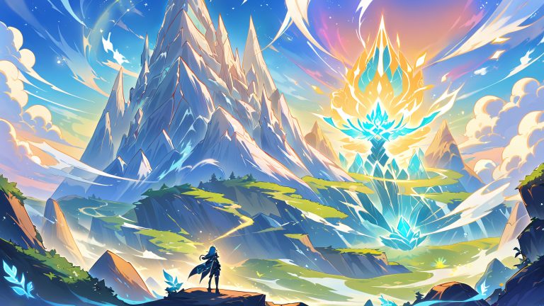 4k anime genshinstatue wallpaper scaled