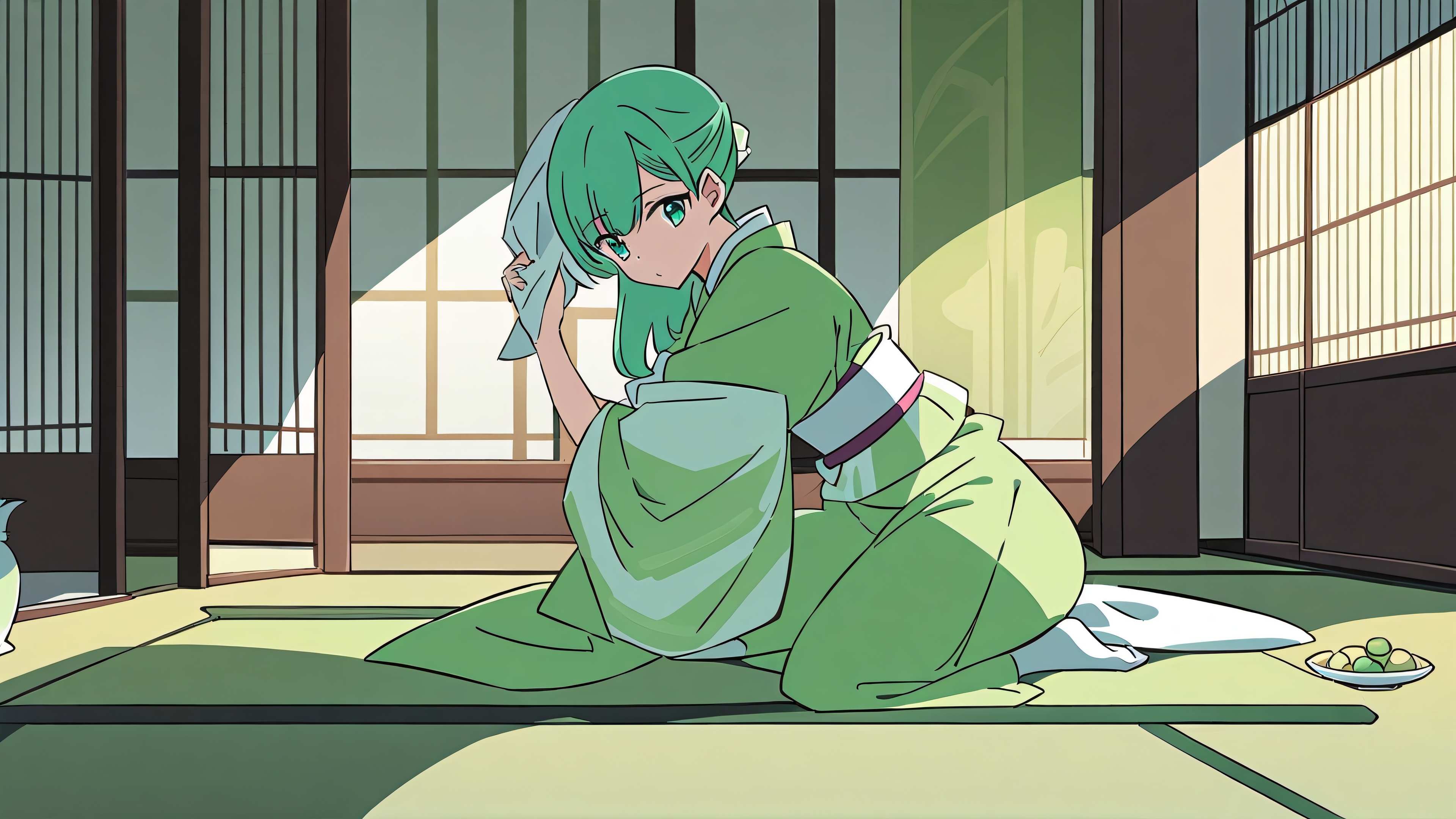 4K wallpaper of Anime TeaCeremony