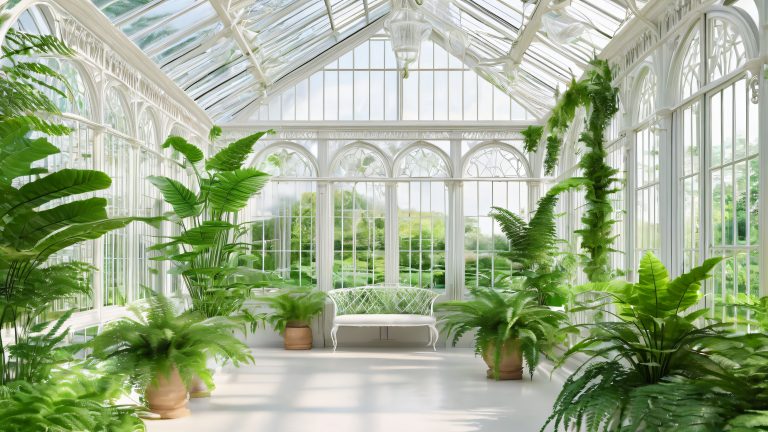 4k arch conservatory wallpaper scaled
