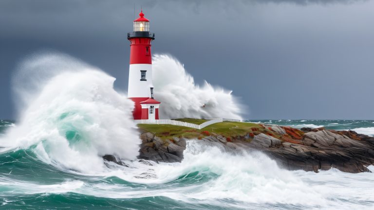 4k arch lighthouse wallpaper scaled