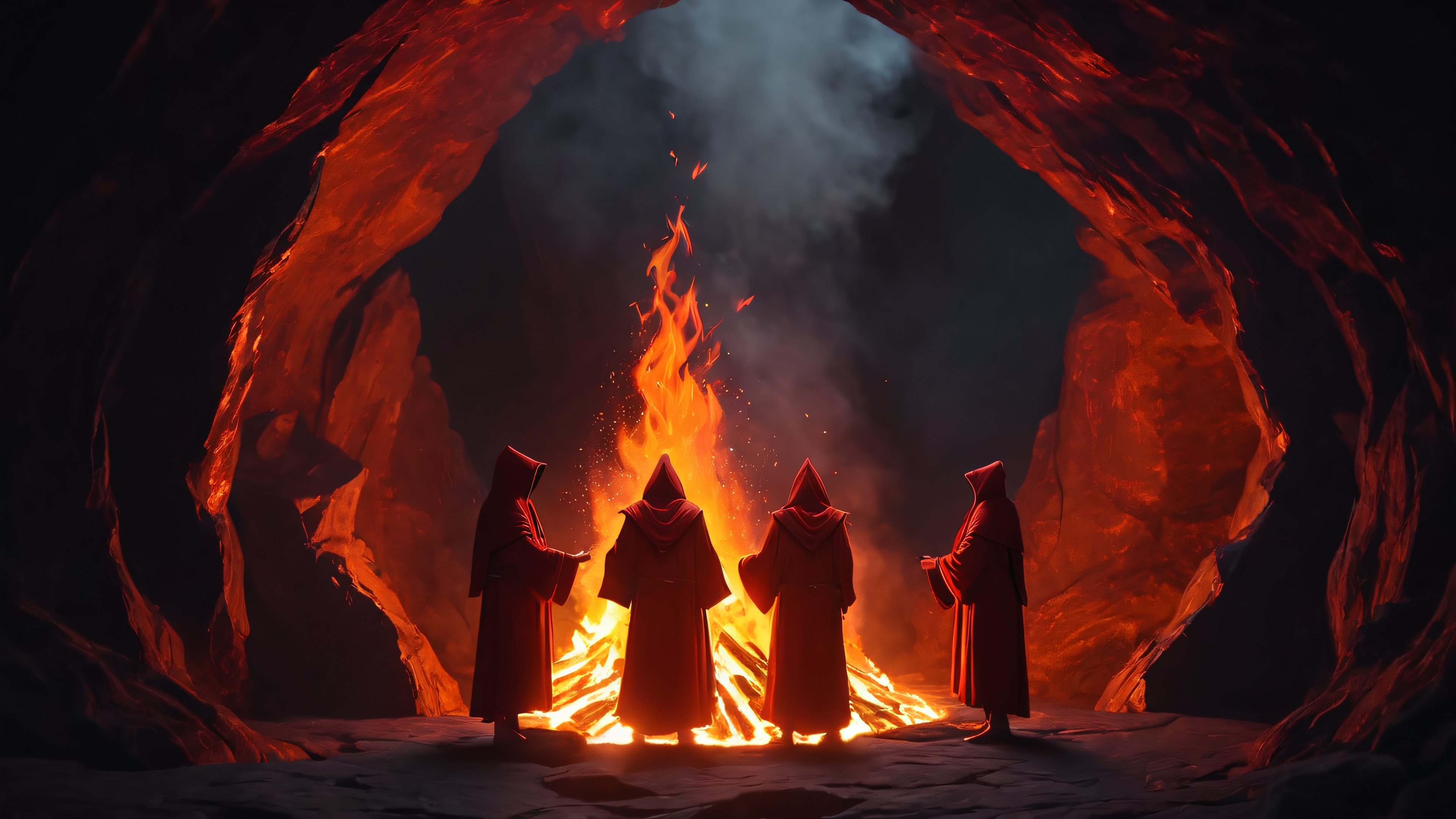 4K wallpaper of DarkF CultRitual