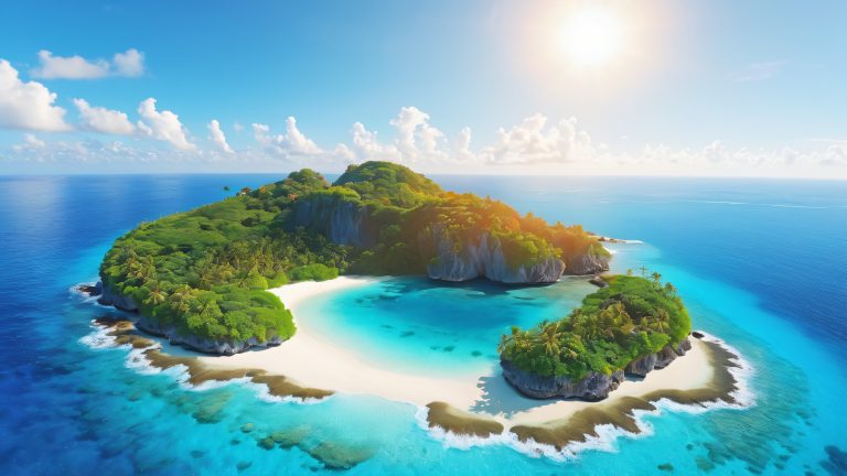 4k drone island wallpaper 1 scaled