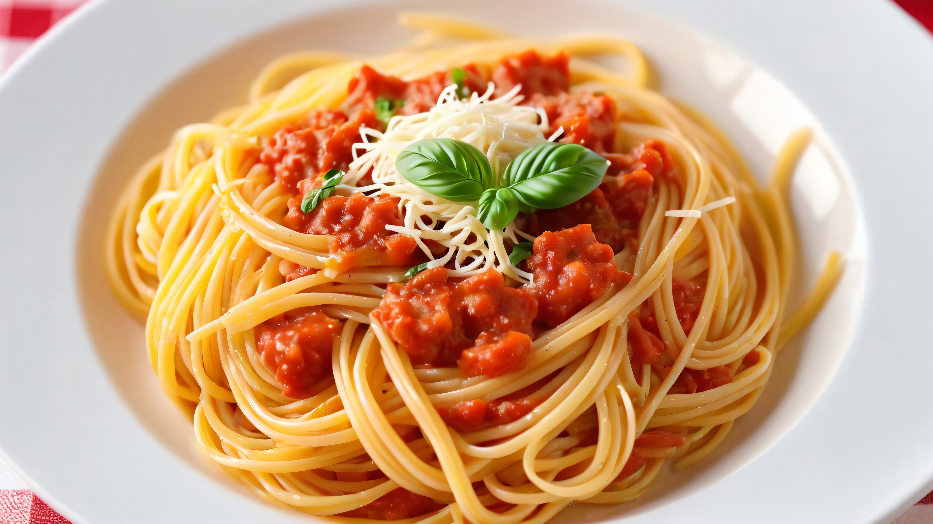 4K wallpaper of Food Spaghetti