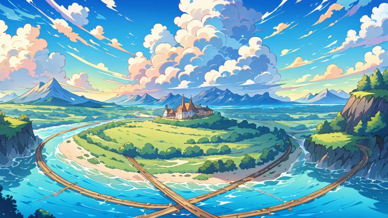 4k ghibli train wallpaper scaled