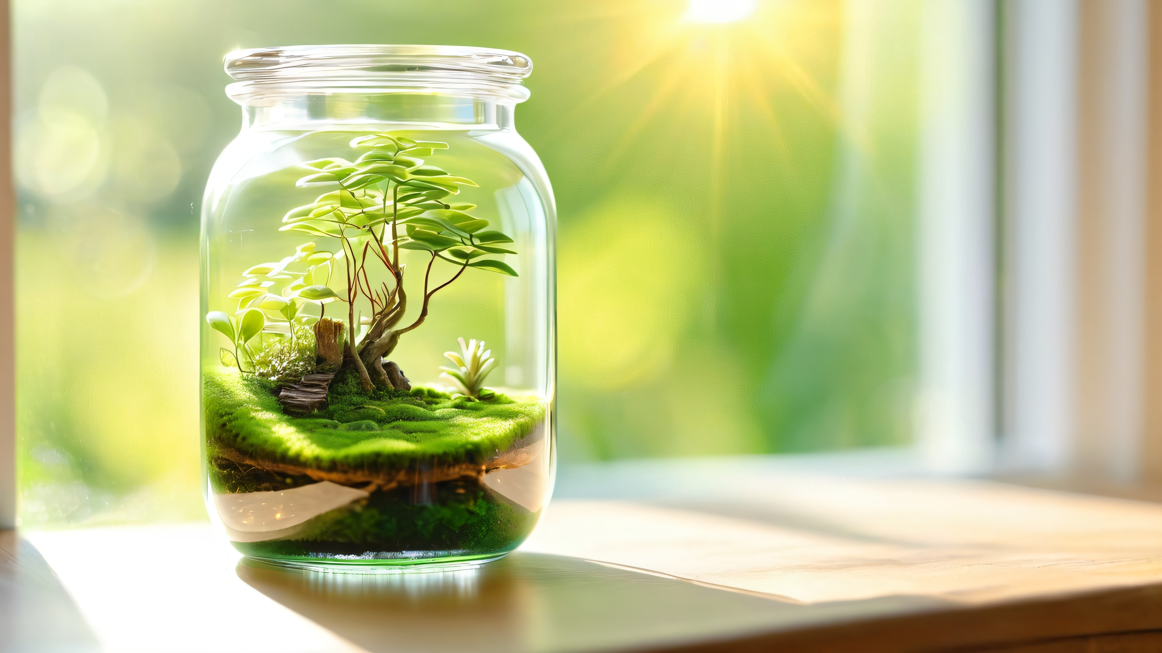 4K wallpaper of Life Terrarium
