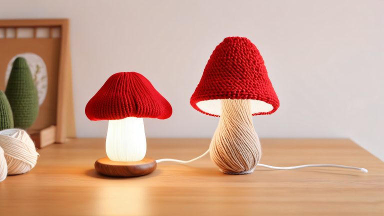4k plush knitmushroom wallpaper scaled