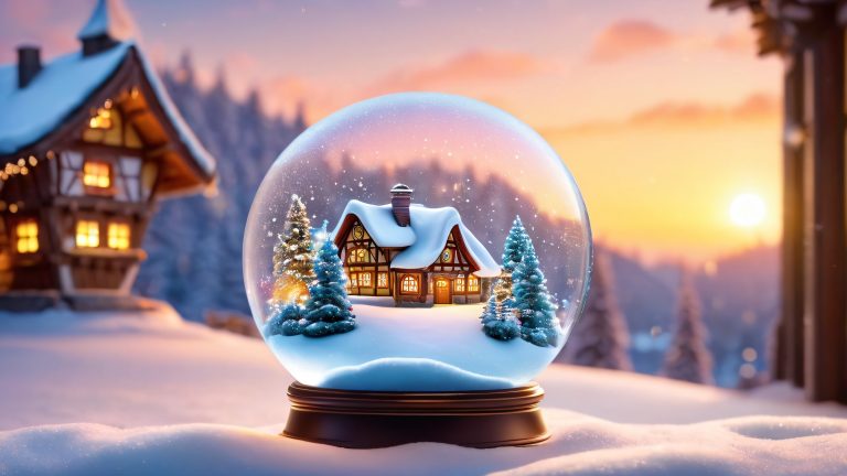 4k poptoy snowglobe wallpaper scaled