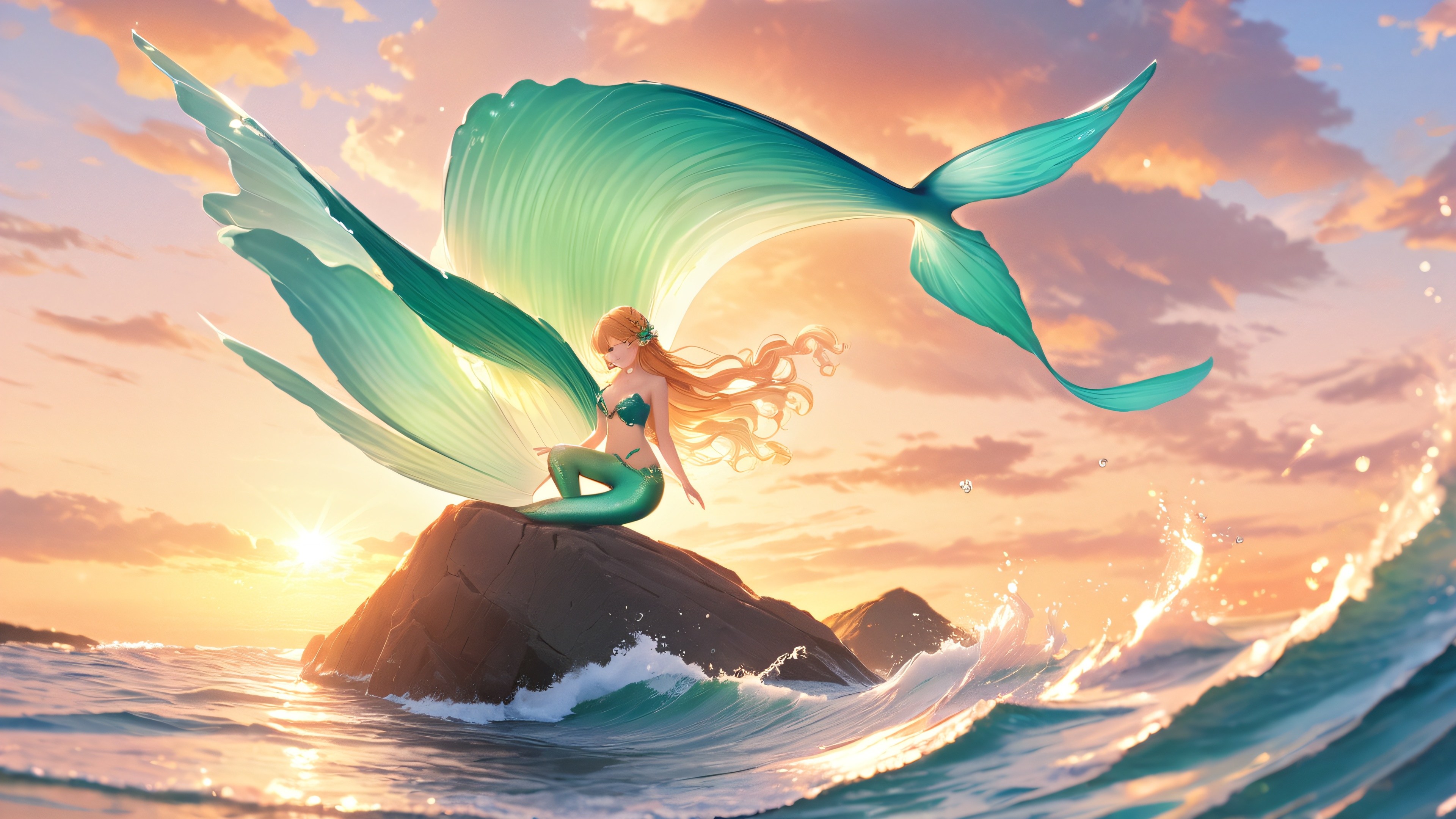 4K wallpaper of Tale Mermaid