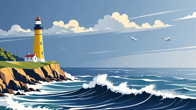 4k vector lighthouse wallpaper scaled