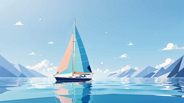 4k vector ocean wallpaper scaled