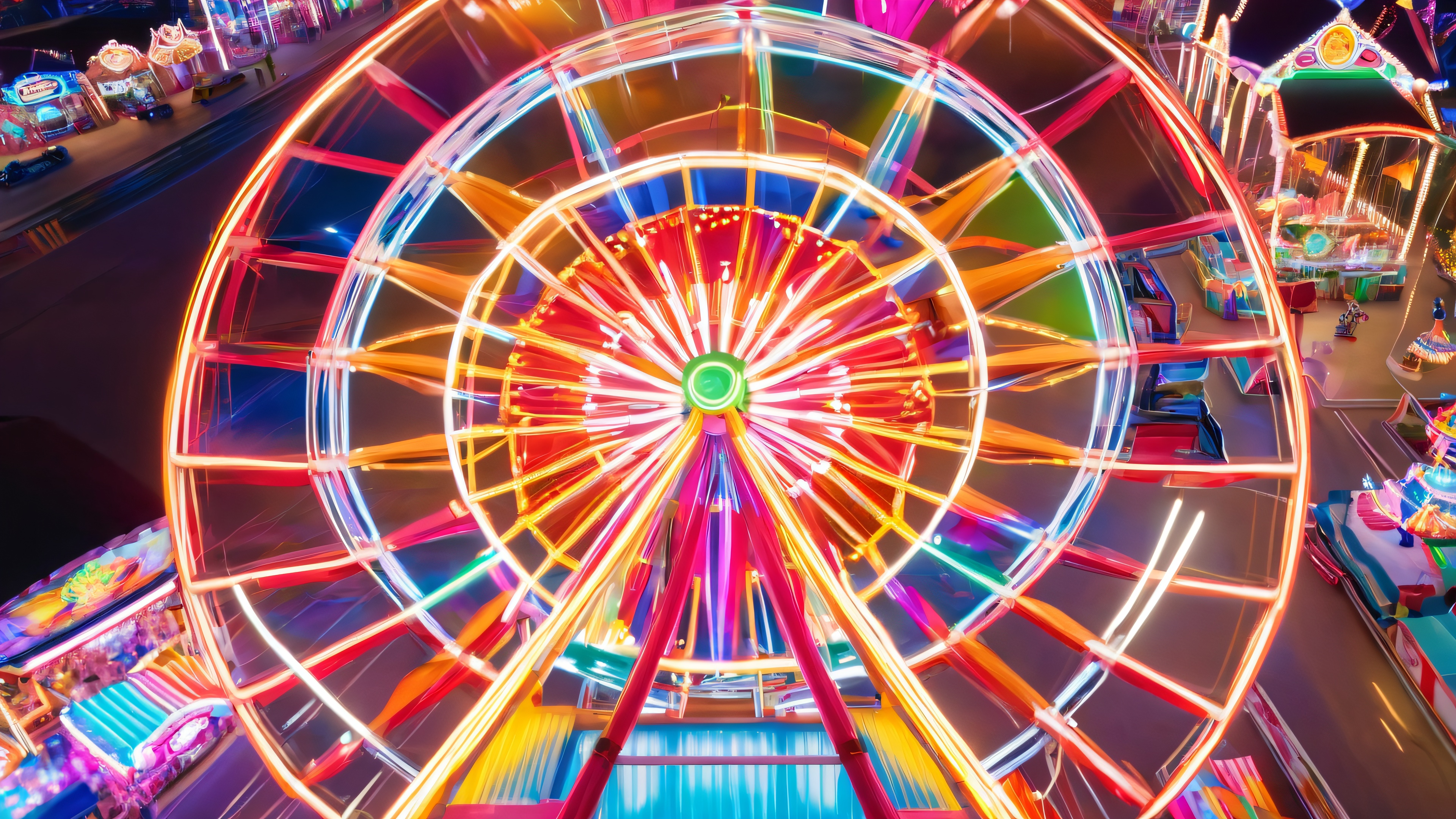 4K wallpaper of Vibe FerrisWheel