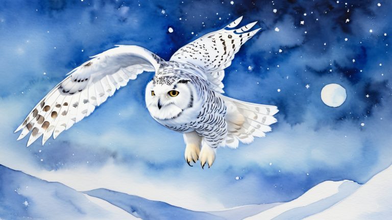 4k water owl wallpaper scaled