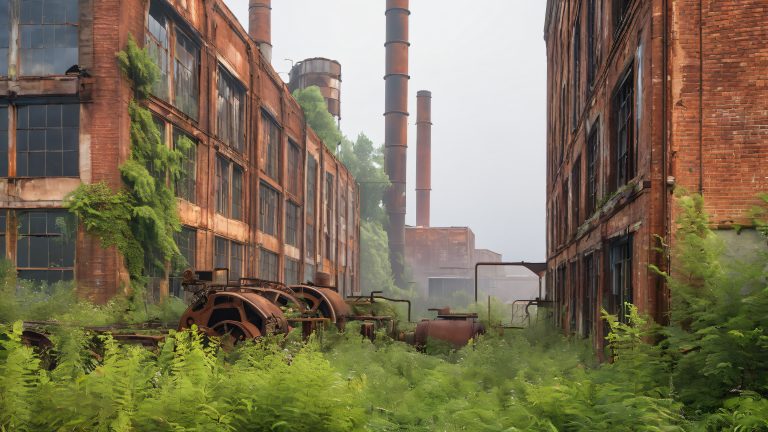 abandoned industrial complex urban decay wallpaper scaled