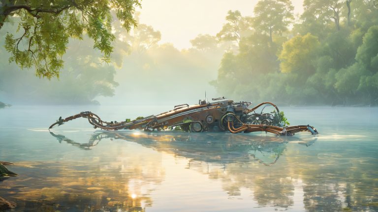 abandoned robot lake dreams scaled