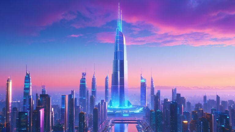 ada cyber oasis futuristic metropolis night 4k wallpaper scaled