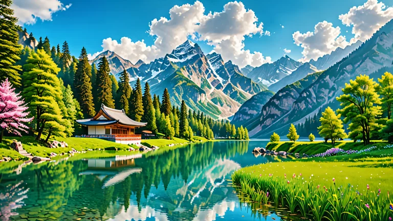 Breathtaking abstract artwork with intricate details and vibrant colors