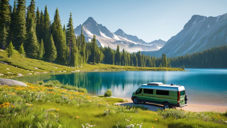 高山のオアシスがスケールを待つ