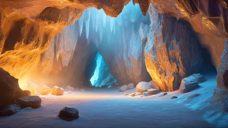 ancient cave system 4k wallpaper scaled