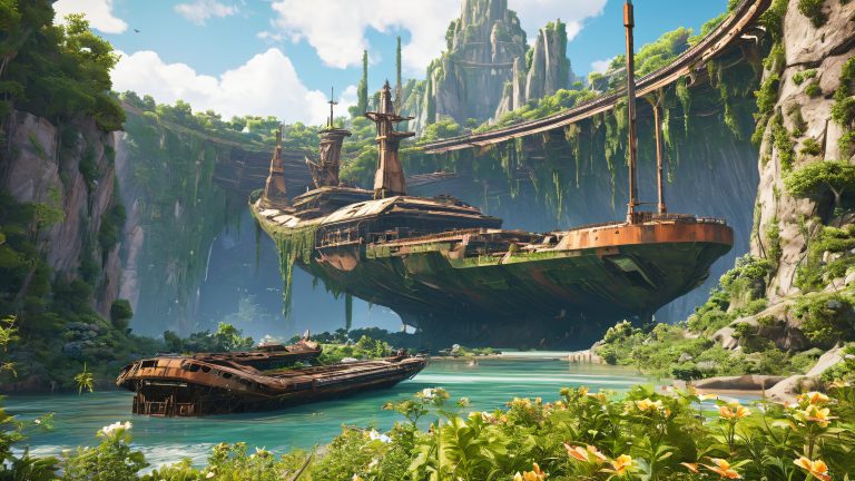 ancient generation ships wallpaper scaled