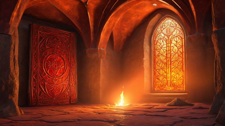 ancient tome crimson leather wallpaper scaled