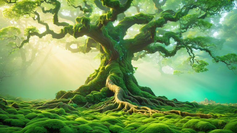 ancient tree fantasy wallpaper 4k desktop scaled