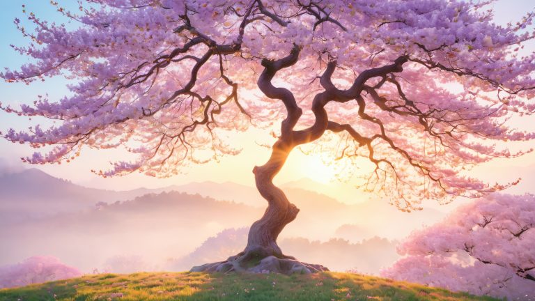 ancient tree glowing fruit 4k wallpaper scaled