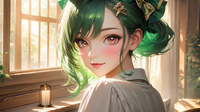 anime beauty smile 4k wallpaper scaled