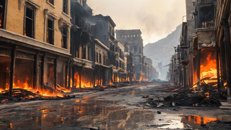 apocalyptic cityscape inferno rises from ashes wallpaper scaled