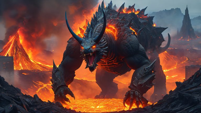 apocalyptic lava beast emerges wallpaper scaled