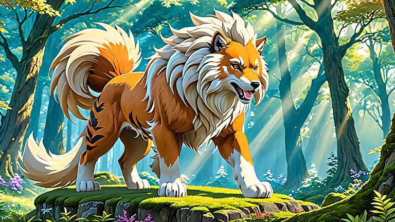 arcanine growlith fantasy 4k wallpaper scaled