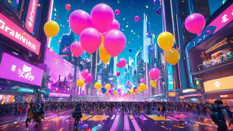 arknights cityscape celebration 4k wallpaper scaled