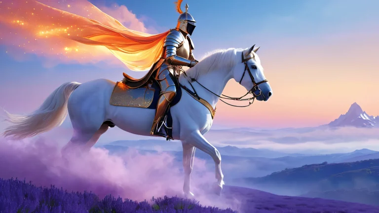 Armored knights on winged horses prepare for quest in the Astral Plane Desktop/PC