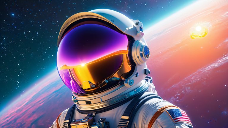 astronaut ionized vortex 4k wallpaper scaled