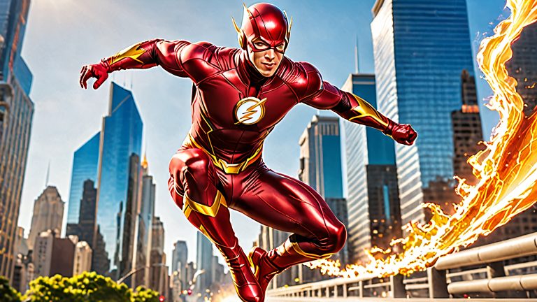 barry allen scarlet speedster 4k wallpaper scaled