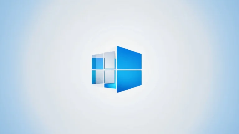 Breathtaking blue and white operating system desktop wallpaper with high-quality details.