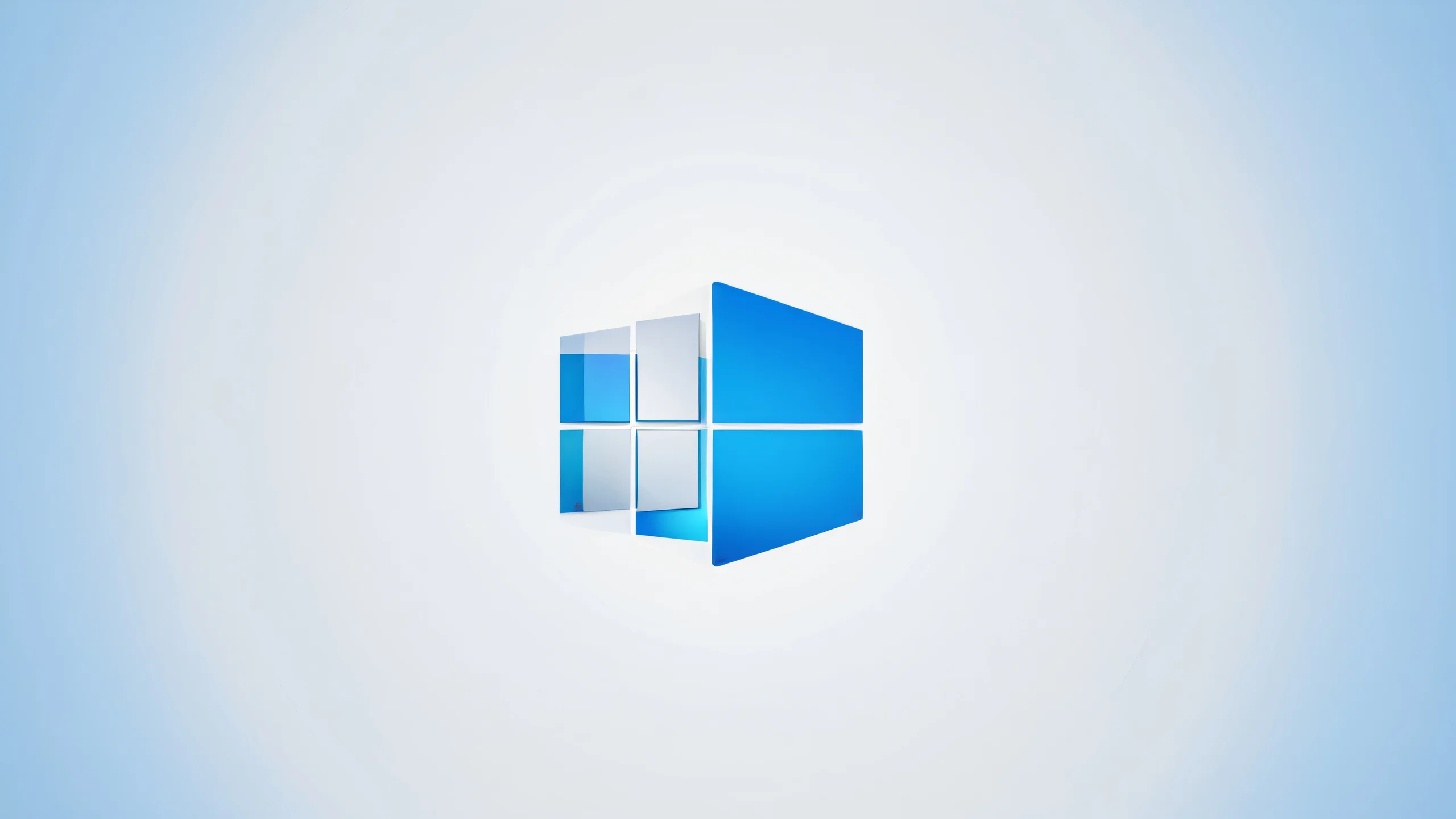 Breathtaking blue and white operating system desktop wallpaper with high-quality details.