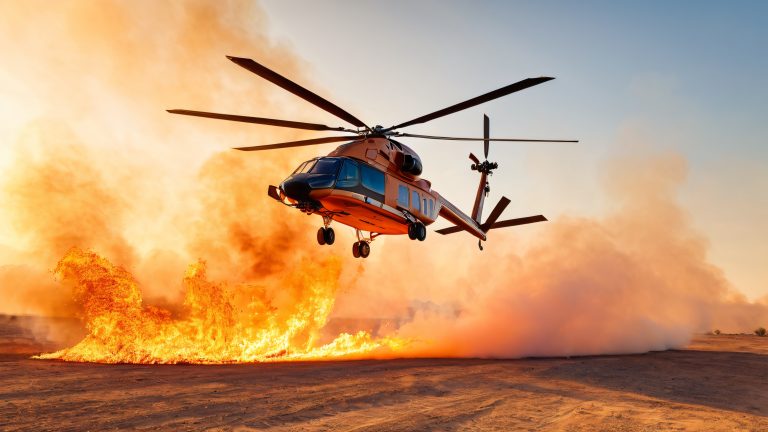 boeing vertol 107 fire fighting helicopter wallpaper aerial action scaled