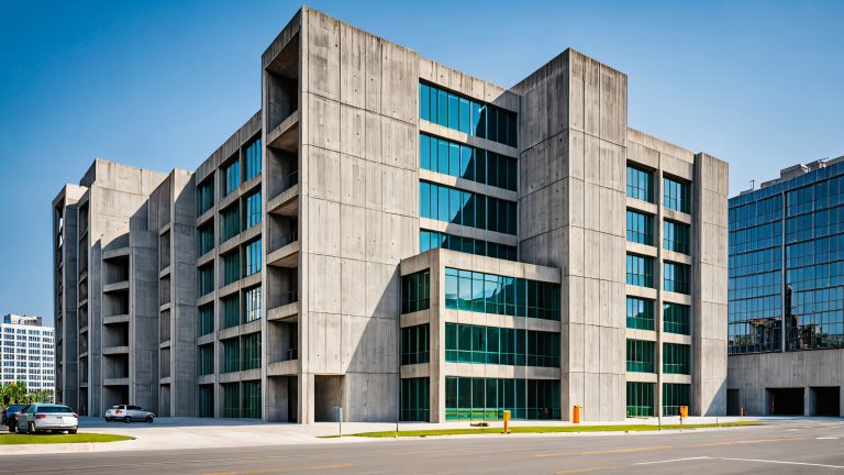 brutalist concrete masterpiece scaled