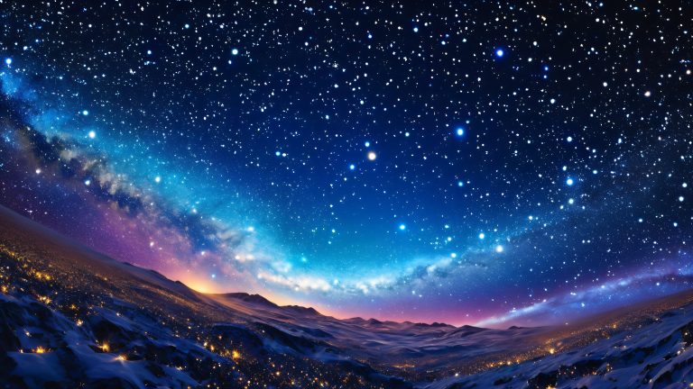 celestial canvas 4k wallpaper tinkling stars constellations scaled