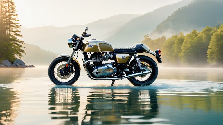 continental gt 650 motorcycle lake scene 4k wallpaper scaled