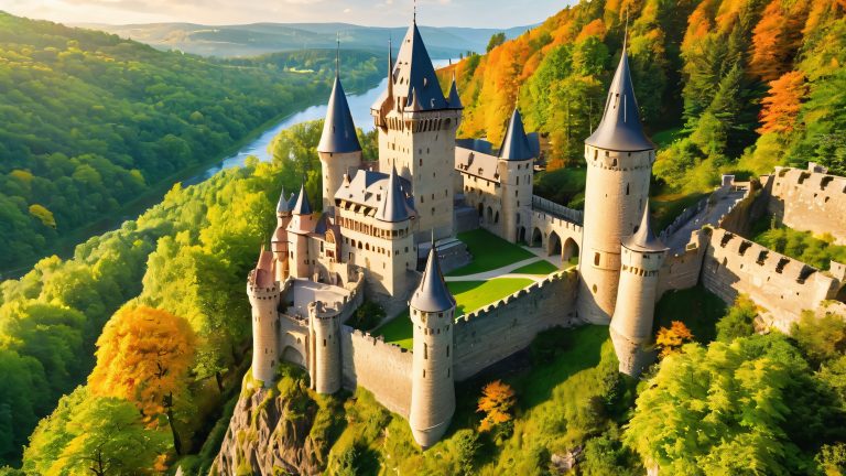 corvin castle 4k wallpaper majestic medieval architecture lush forest scaled