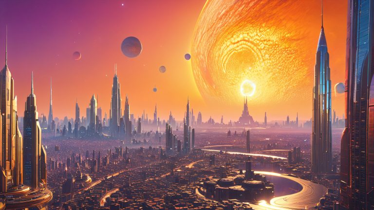 cosmic metropolis 4k wallpaper scaled