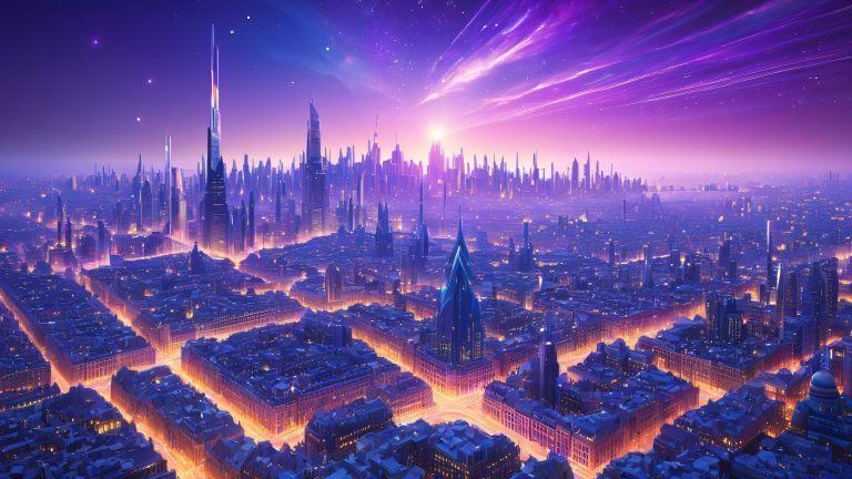 cosmic metropolis tapestry scaled