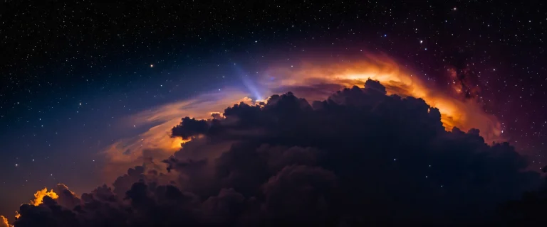 Hyper-detailed nebulae clouds with intricate textures and swirling gas structures