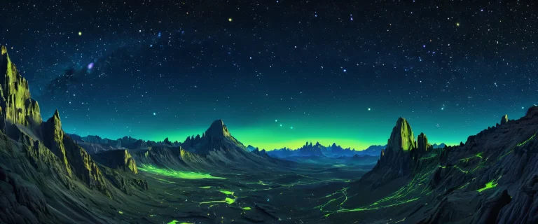 A serene cosmic landscape for your desktop/PC, featuring stars, nebulae, and celestial textures.