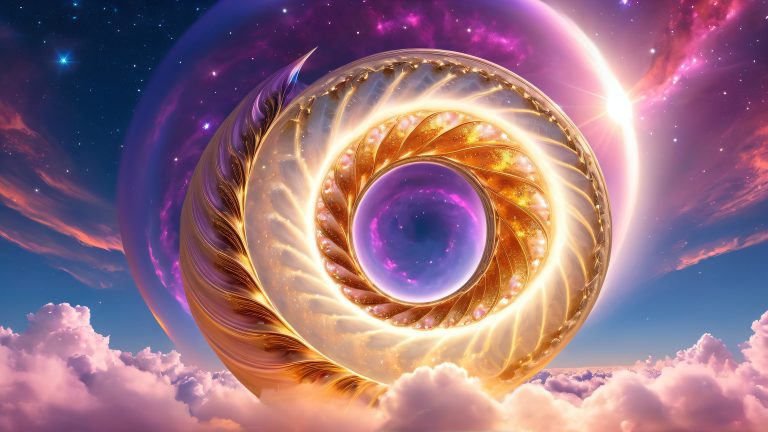 cosmic spiral bloom scaled