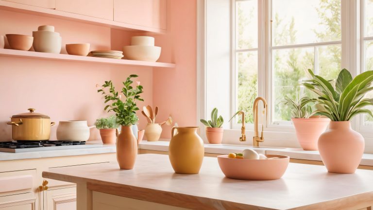 cozy pink kitchen wallpaper scaled