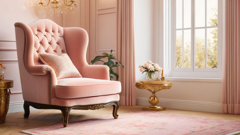 cozy whimsy armchair curious cat 4k wallpaper scaled